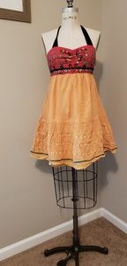 Anthropologie halter sun dress